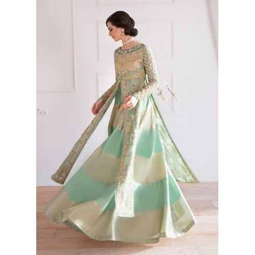 Aquamarine Laurel Scilla Lehenga