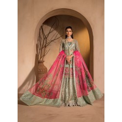 Green Ombre Scilla Lehenga
