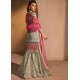 Green Ombre Scilla Lehenga