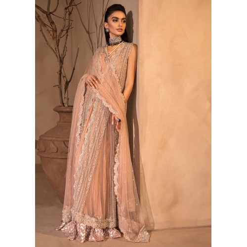 Vivid Tangerine Scilla Lehenga