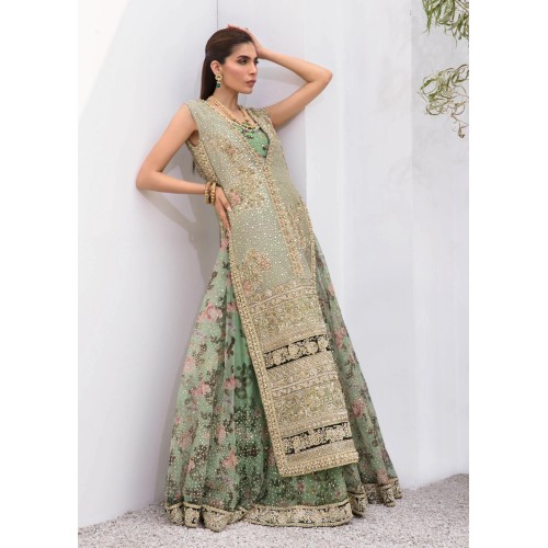 Medium Aquamarine Scilla Gown