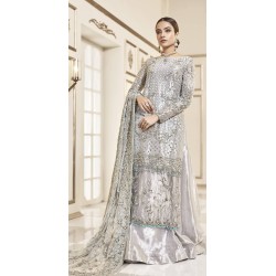 Platinum Marigold Lehenga