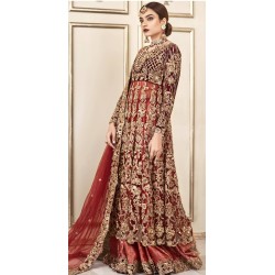 Crimson Glory Marigold Lehenga