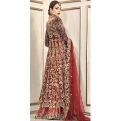 Crimson Glory Marigold Lehenga