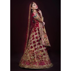 Carmine Crocus Lehenga Carmine Crocus Lehenga