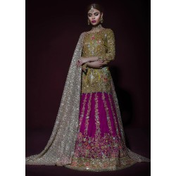 Vegas Gold Crocus Lehenga