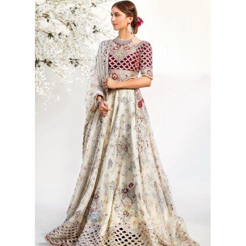 Carmine Crocus Lehenga Choli