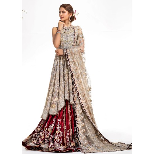 Champagne Pink Crocus Lehenga