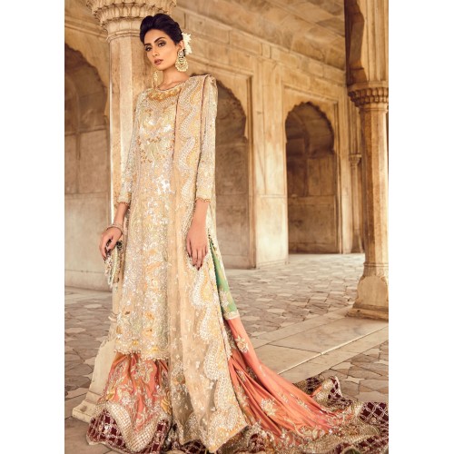 Peach Puff Crocus Lehenga
