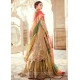 Antique Gold Crocus Lehenga with Chata Patti Dupatta