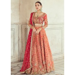 Cardina Red Crocus Lehenga Choli