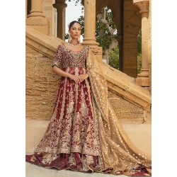 Vivid Auburn Crocus Gown