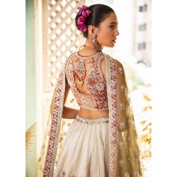 Dark Candy Apple Red Crocus Lehenga Choli