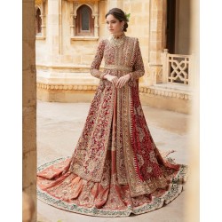 Harvard Crimson Crocus Lehenga