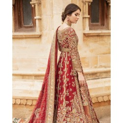 Harvard Crimson Crocus Lehenga Harvard Crimson Crocus Lehenga