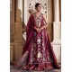 Claret Crocus Lehenga