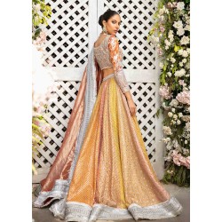 Cadmium Orange Crocus Lehenga Choli