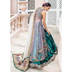 Violet Tulip Crocus Lehenga