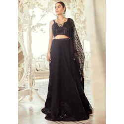 Black Crocus Lehenga Choli