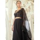 Black Crocus Lehenga Choli