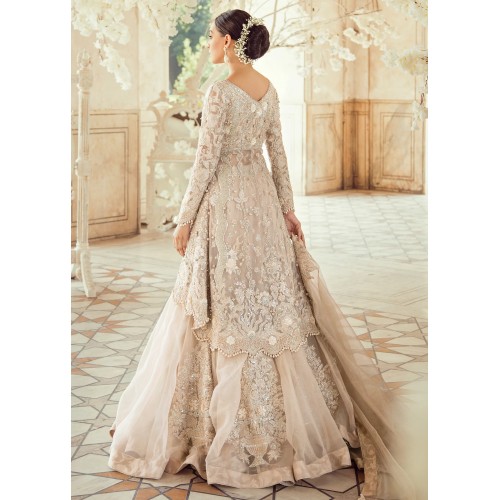 Peach Champagne Crocus High-Low Hem