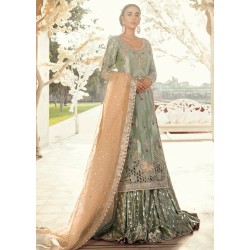 Laurel Green Crocus Lehenga