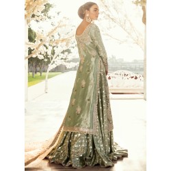 Laurel Green Crocus Lehenga