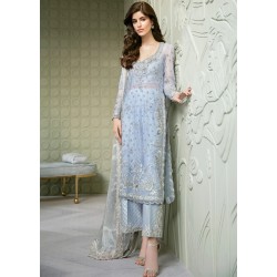 Pale Aqua Crocus Party Wear