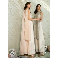 Unbleached Silk Crocus Party Wear