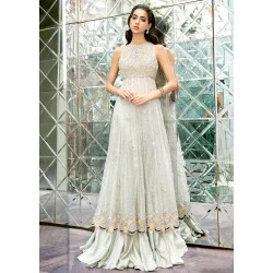 Baby Powder Crocus Gown