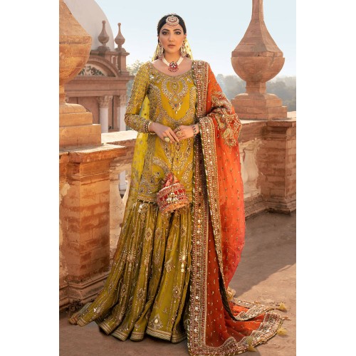 Goldenrod Monarch Gharara
