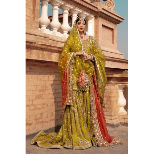 Goldenrod Monarch Gharara