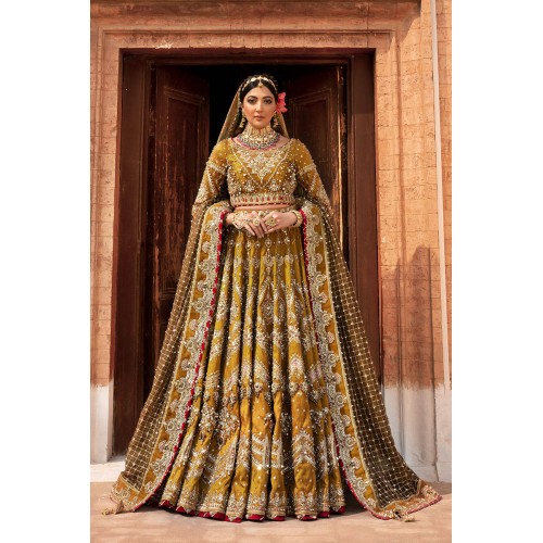 Goldenrod Monarch Lehenga Choli Goldenrod Monarch Lehenga Choli