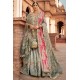 Hush and Fern Green Monarch Gharara