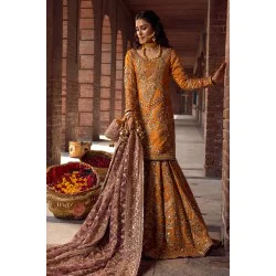 Carrot Orange Monarch Lehenga