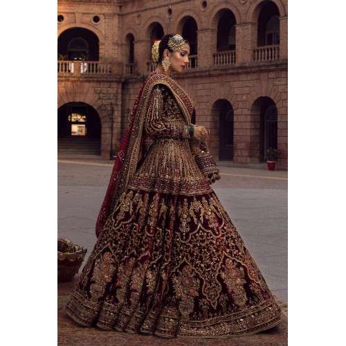 Cornell Red Monarch Lehenga Choli