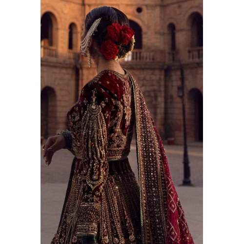 Cornell Red Monarch Lehenga Choli