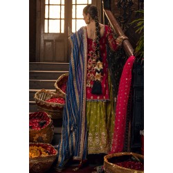Cantaloupe Monarch Lehenga Cantaloupe Monarch Lehenga
