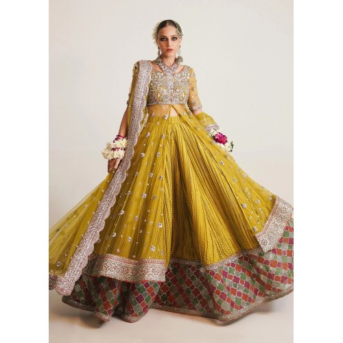 Metallic Gold Marsh Pishwas