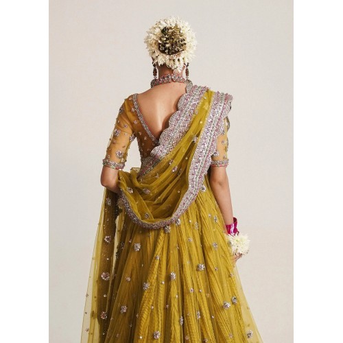 Metallic Gold Marsh Pishwas