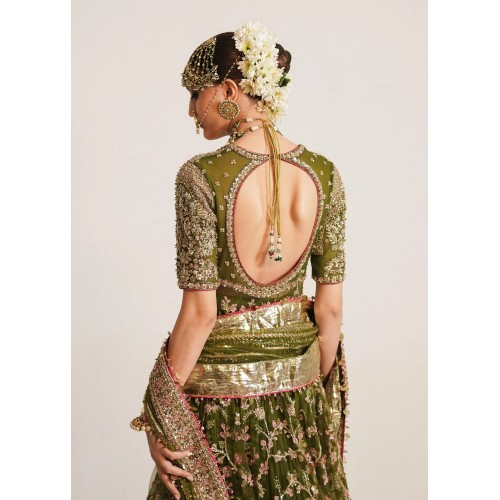 Light Celadon Marsh Pishwas Light Celadon Marsh Pishwas