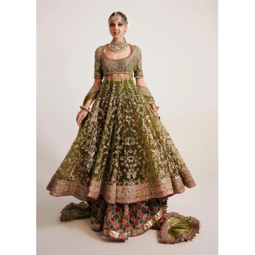 Light Celadon Marsh Pishwas Light Celadon Marsh Pishwas