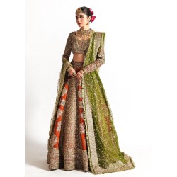 Dark Pastel Red Marsh Lehenga Choli
