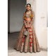 Dark Pastel Red Marsh Lehenga Choli