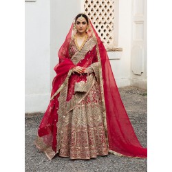 Fire Engine Red Marsh Lehenga Choli