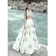 Splashed White Marsh Lehenga Choli