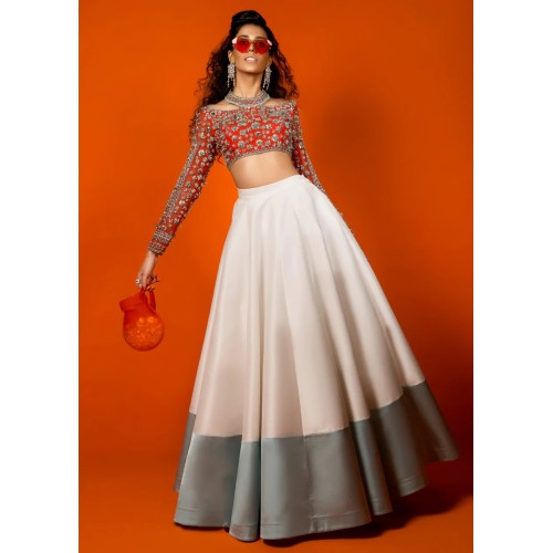 Alizarin Marsh Lehenga Choli Alizarin Marsh Lehenga Choli