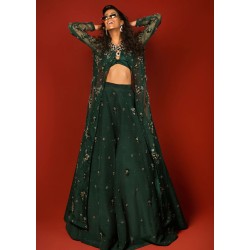 Brunswick Green Marsh Lehenga Choli
