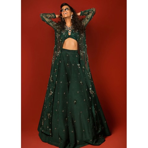 Brunswick Green Marsh Lehenga Choli