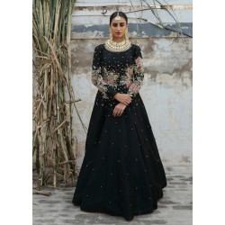 Black Floral Marsh Gown